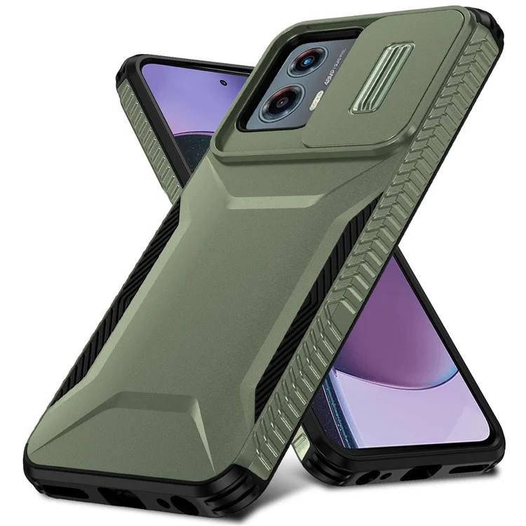 For Motorola Moto G 5G (2023) Case Full Camera Protection TPU+PC Phone Cover Double Layer - Green