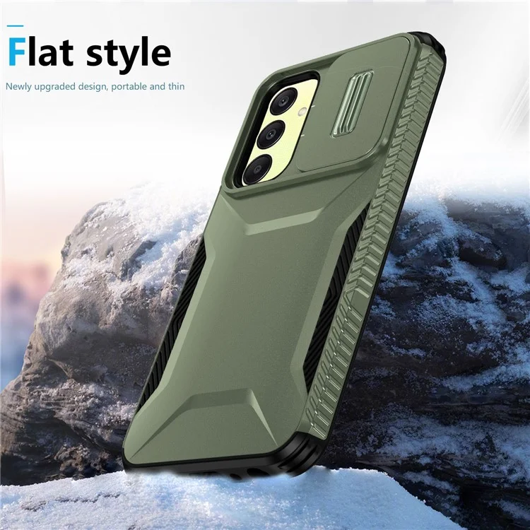 Pour Samsung Galaxy A25 5G (Global) (161,0 X 76,5 X 8,3 mm) Coque TPU+PC Grade Militaire Anti-Choc - Vert
