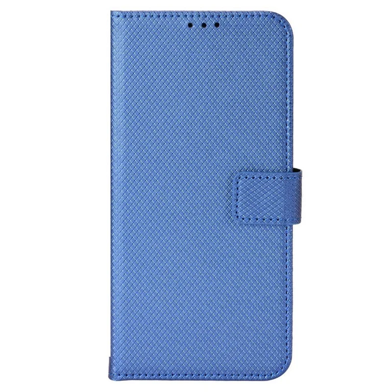 For Honor 70 5G Diamond Texture Phone Wallet Shockproof Shell PU Leather Stand Case with Wrist Strap - Blue