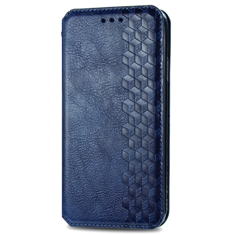 Para Samsung Galaxy M55 5G / C55 5G / F55 5G Funda Piel Rombo Folio Flip Tapa del teléfono - Azul