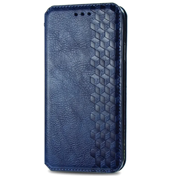 Чехол For Honor 200 5G Rhombus Strong Magnetic Leather Phone Cover Card Holders Stand - Blue