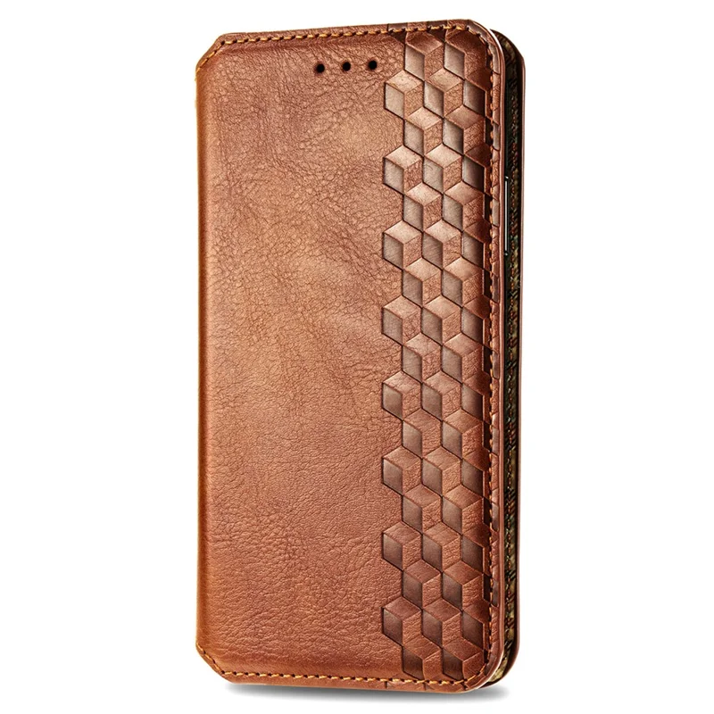 For Honor 200 Pro 5G PU Leather Case Rhombus Imprint Wallet Stand Phone Cover - Brown