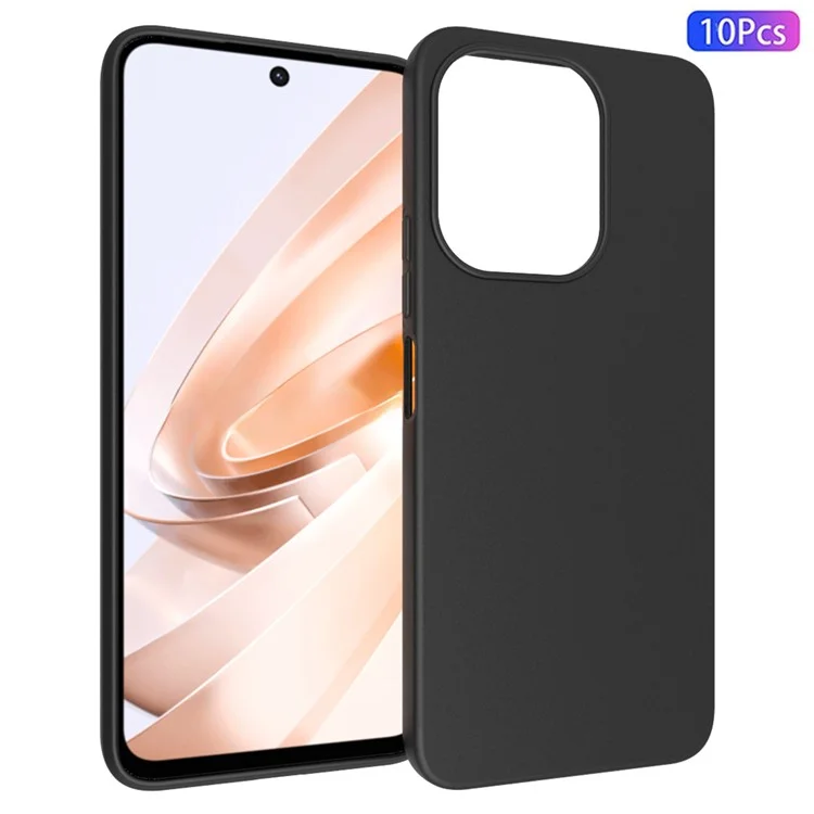10Pcs / Pack for Xiaomi Redmi Note 13R 5G Case Protective Phone Cover with Matte Finish - Black