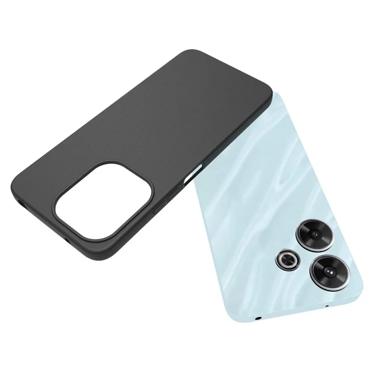 10Pcs / Pack for Xiaomi Redmi Note 13R 5G Case Protective Phone Cover with Matte Finish - Black
