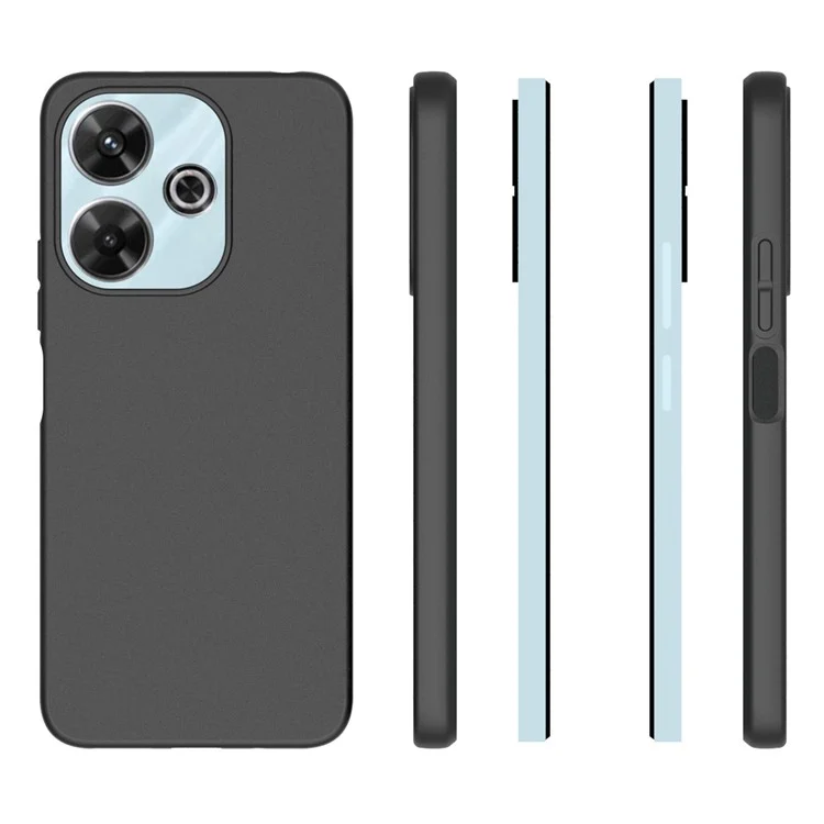10Pcs / Pack for Xiaomi Redmi Note 13R 5G Case Protective Phone Cover with Matte Finish - Black