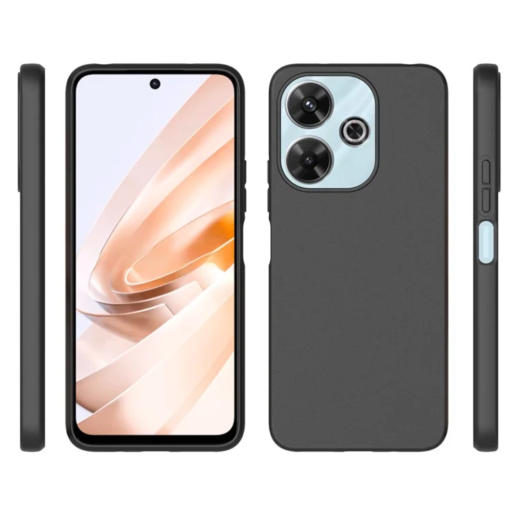 10Pcs / Pack for Xiaomi Redmi Note 13R 5G Case Protective Phone Cover with Matte Finish - Black