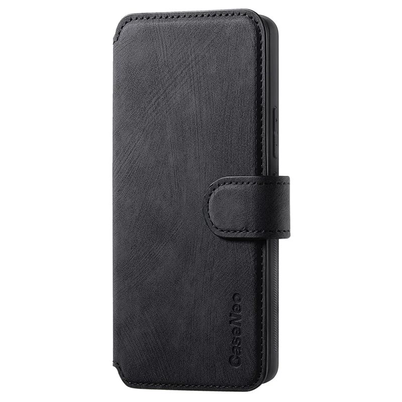 For Xiaomi Redmi Note 13 Pro 5G / Poco X6 5G Magnetic Case CASENEO Detachable Leather Phone Wallet Cover - Black