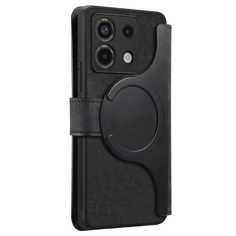 For Xiaomi Redmi Note 13 Pro 5G / Poco X6 5G Magnetic Case CASENEO Detachable Leather Phone Wallet Cover - Black
