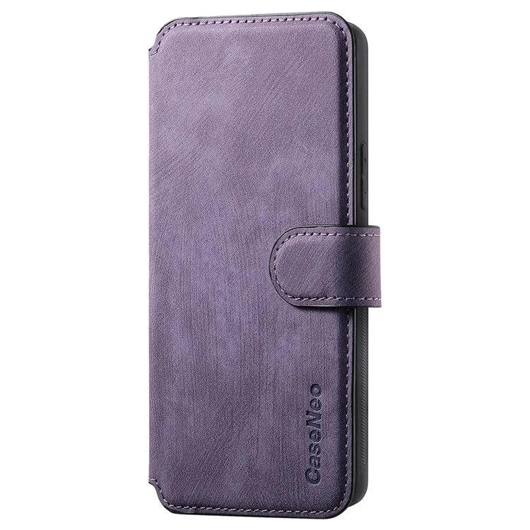 For Xiaomi Redmi Note 13 Pro+ 5G Magnetic Case CASENEO Detachable Leather Phone Wallet Cover - Purple
