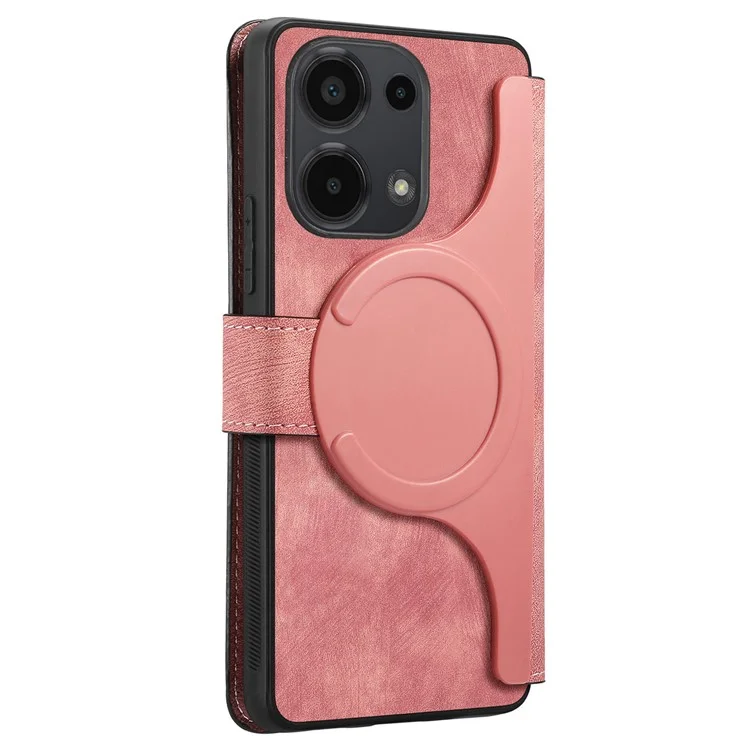 For Xiaomi Redmi Note 13 Pro 4G / Poco M6 Pro 4G Magnetic Case CASENEO Detachable Leather Phone Wallet Cover - Pink