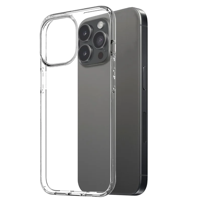 NORTHJO Für iPhone 16 Pro Klare TPU-Hülle + Gehärteter Glasbildschirmschutz-Set