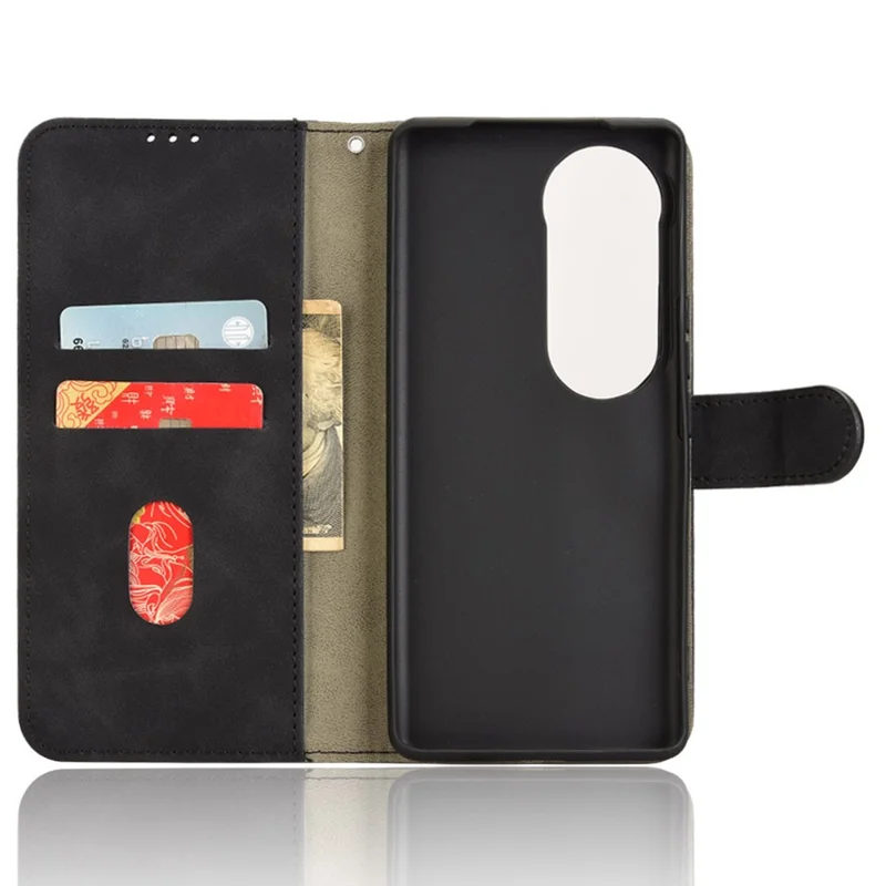 For vivo S19 Pro 5G / V40 5G Case Full Protection Leather Wallet Stand Anti-Fall Phone Cover - Black