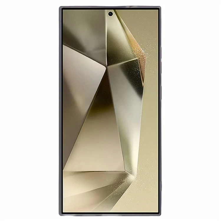 DKSM-Serie für Samsung Galaxy S24 Ultra Case Electroplated Kamerarahmen TPU Handyhülle - Transparent Schwarz