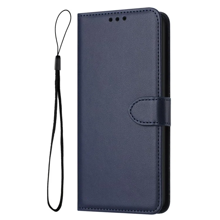 Für Samsung Galaxy A25 5G (Global) (161,0 X 76,5 X 8,3 mm) Wallet Case Leder Stand Telefonhülle - Blau