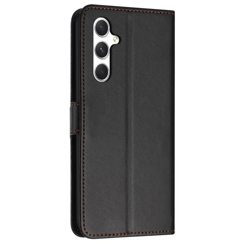 For Samsung Galaxy A35 5G Wallet Phone Case Stand Leather Flip Cover - Black