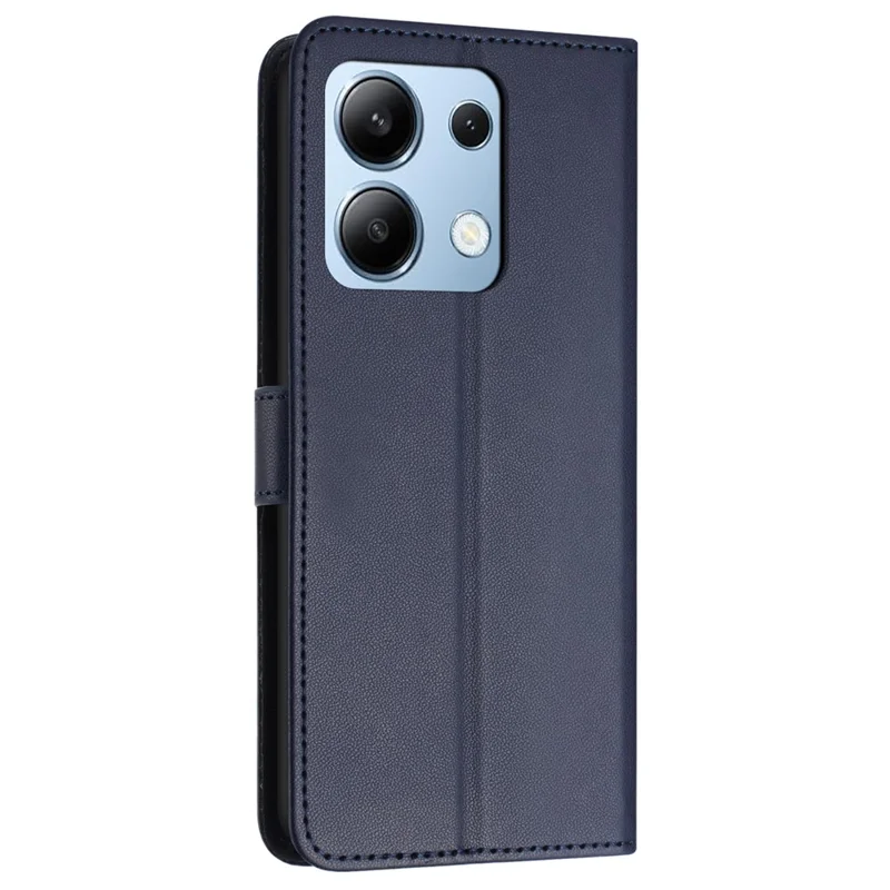 For Xiaomi Redmi Note 13 4G Leather Case Wallet Phone Cover with Stand - Blue