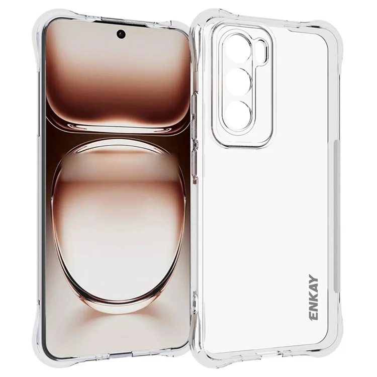 ENKAY HAT PRINCE For Oppo Reno12 5G (Global) Clear Case Corner Airbag TPU Phone Cover