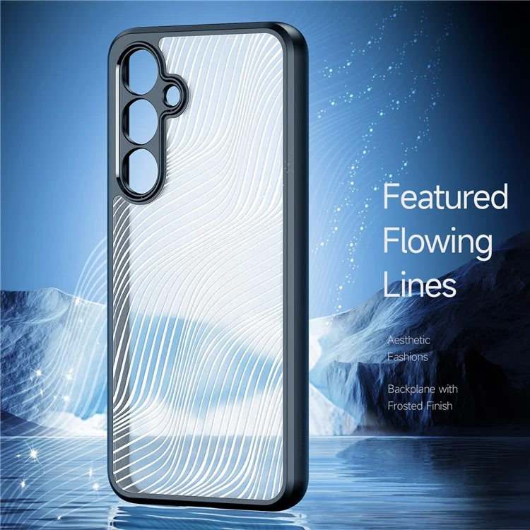 Dux Ducis Aimo -serie Für Samsung Galaxy S24 fe Case Matt TPU+PC -abdeckung (reichweite Zertifizierung) - Schwarz