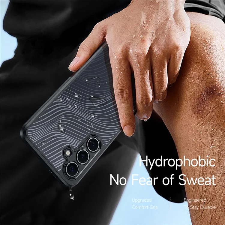 Dux Ducis Aimo -serie Für Samsung Galaxy S24 fe Case Matt TPU+PC -abdeckung (reichweite Zertifizierung) - Schwarz