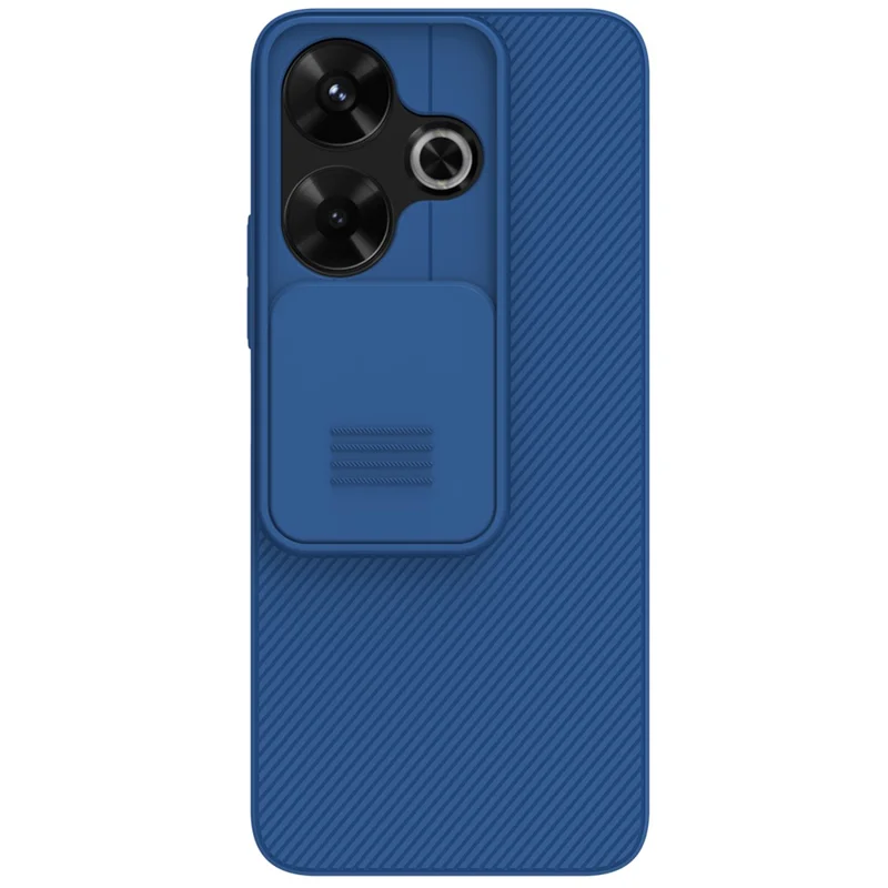 NILLKIN Camshield for Xiaomi Redmi 13 5G / 13 4G / Note 13R 5G / Poco M6 4G PC Phone Case with Slide Camera Cover - Blue