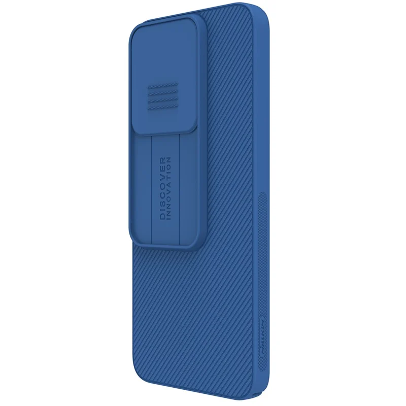 NILLKIN Camshield for Xiaomi Redmi 13 5G / 13 4G / Note 13R 5G / Poco M6 4G PC Phone Case with Slide Camera Cover - Blue