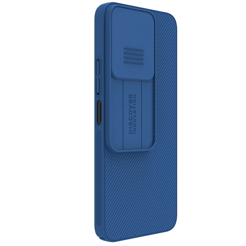 NILLKIN Camshield for Xiaomi Redmi 13 5G / 13 4G / Note 13R 5G / Poco M6 4G PC Phone Case with Slide Camera Cover - Blue