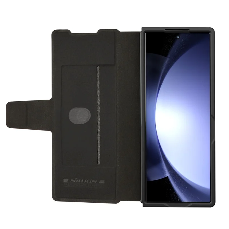 NILLKIN Pour Samsung Galaxy Z Fold6 5G Étui Coque Rabat PU + PC Design Support - Noir