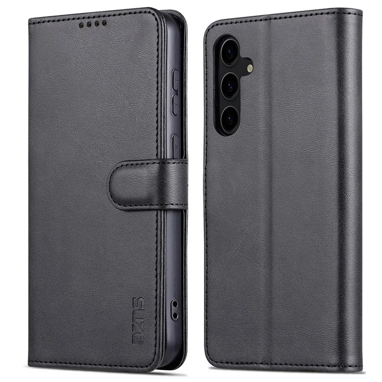 Coque pour Samsung Galaxy S24 FE AZNS en cuir PU - Noir