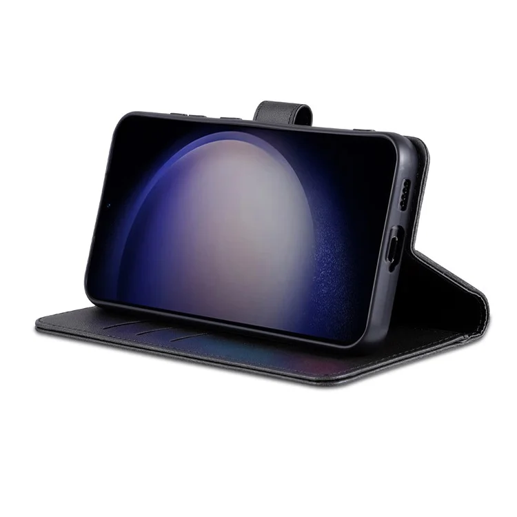 Coque pour Samsung Galaxy S24 FE AZNS en cuir PU - Noir
