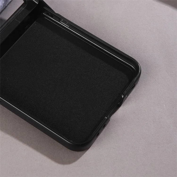 Para Motorola Razr 50 5G Funda Magnética con Diseño de Bisagra Cubierta de PC+Tela para Teléfono - Gris
