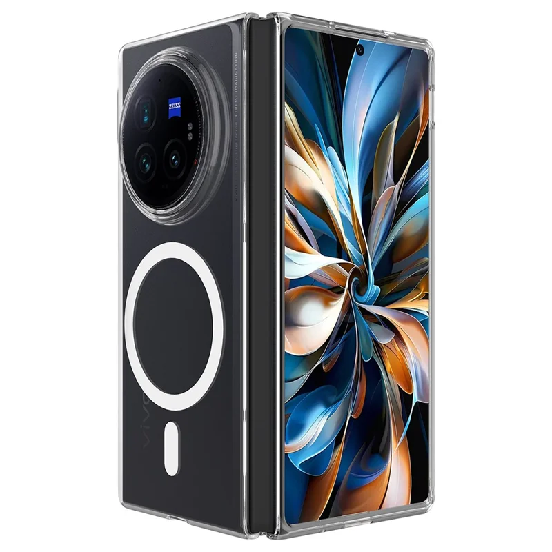 For vivo X Fold3 Pro Case Compatible with MagSafe TPU+Acrylic Clear Phone Cover