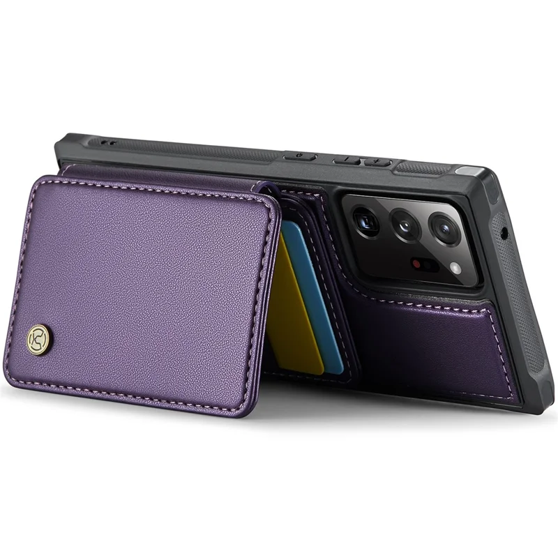 JEEHOOD J05 per Samsung Galaxy Note20 Ultra / Note20 Ultra 5G Custodia Borsa Carta Rimovibile - Viola
