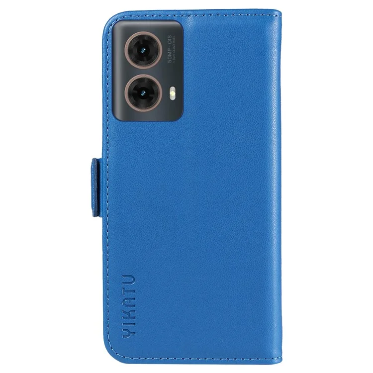 YIKATU YK-003 Per Motorola Moto G85 5G / S50 Neo 5G Custodia in pelle PU con portafoglio e supporto - Blu Cielo