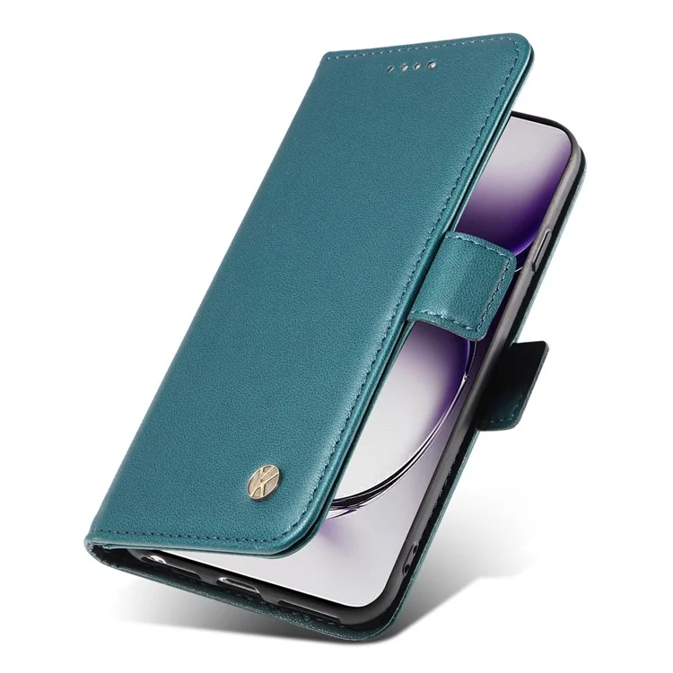 YIKATU YK-003 per Oppo Reno12 5G (Global) Cover Portafoglio con fermagli magnetici laterali in pelle - Blu