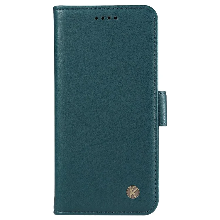 YIKATU YK-003 per Oppo Reno12 5G (Global) Cover Portafoglio con fermagli magnetici laterali in pelle - Blu