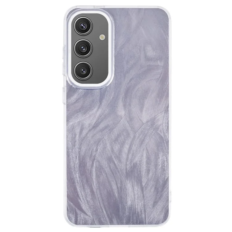 YX Series For Samsung Galaxy S24+ Case IMD Pattern Soft TPU Back Cover - Feather