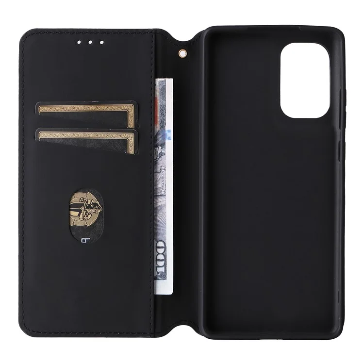Para Motorola Moto G85 5G / S50 Neo 5G Capa Case Carteira de Couro PU Rhombus Phone Cover - Prata
