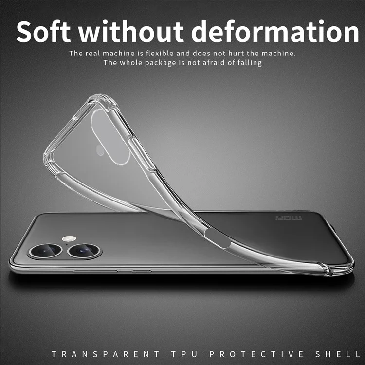 MOFI For iPhone 16 Case Soft TPU Slim Phone Cover HD Transparent