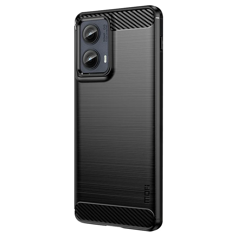 MOFI JK TPU Series-1 For Motorola Edge (2024) 5G Case Brushed Soft TPU Slim Phone Cover - Black