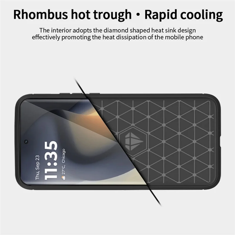 MOFI JK TPU Series-1 For Motorola Edge (2024) 5G Case Brushed Soft TPU Slim Phone Cover - Black