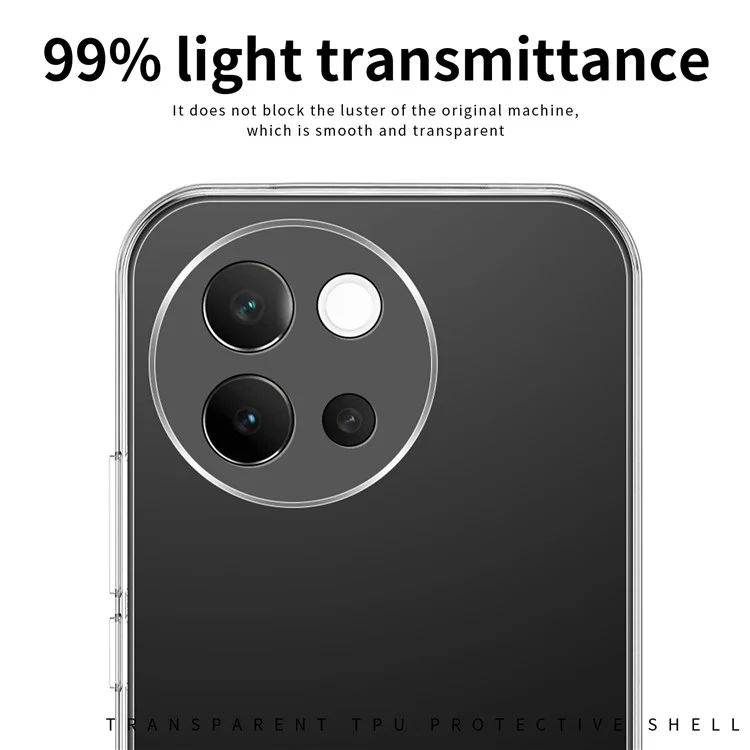 MOFI For vivo V40 Lite 5G Case High Transparency TPU Mobile Phone Cover