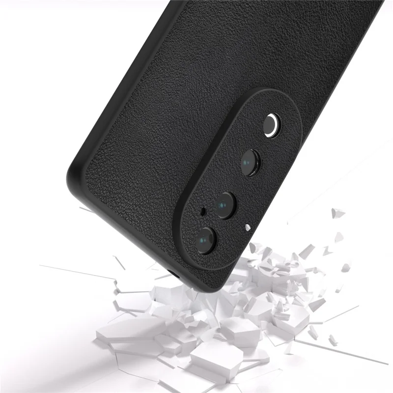 Per vivo S19 Pro 5G Cover Custodia in Pelle PU+TPU+PC Antigraffio Protezione per Telefono - Nero