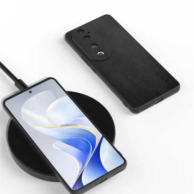 Per vivo S19 Pro 5G Cover Custodia in Pelle PU+TPU+PC Antigraffio Protezione per Telefono - Nero