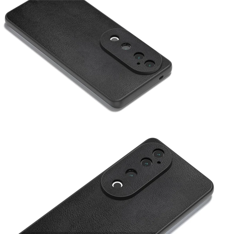 Per vivo S19 Pro 5G Cover Custodia in Pelle PU+TPU+PC Antigraffio Protezione per Telefono - Nero