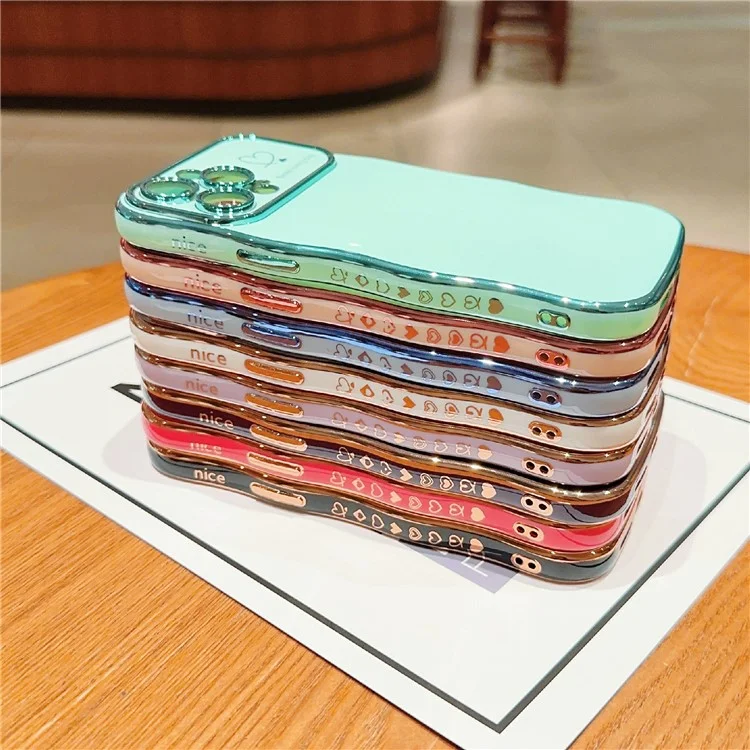 Для Iphone 14 Pro Case Frame с Любовью, Приподнятым Сердцем, Защита Камеры TPU Cover - Розовый