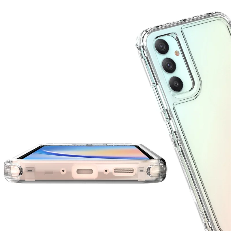 Para Samsung Galaxy A34 5G Case Acrylic+TPU Anti-scratch Phone Cover