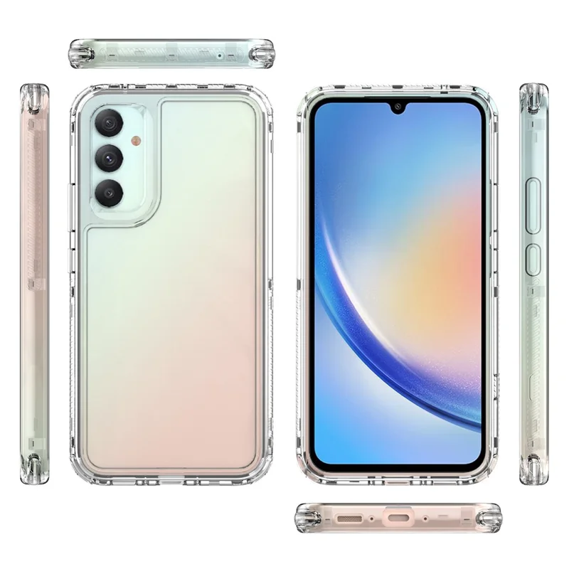 Para Samsung Galaxy A34 5G Case Acrylic+TPU Anti-scratch Phone Cover