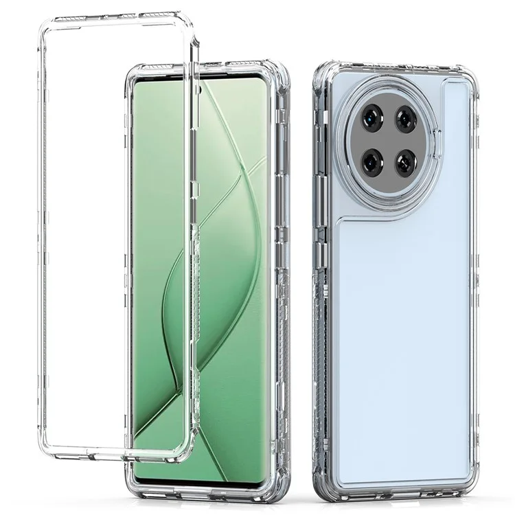 Para TECNO Spark 20 Pro+ Case Transparent Acrylic+TPU Hybrid Phone Cover