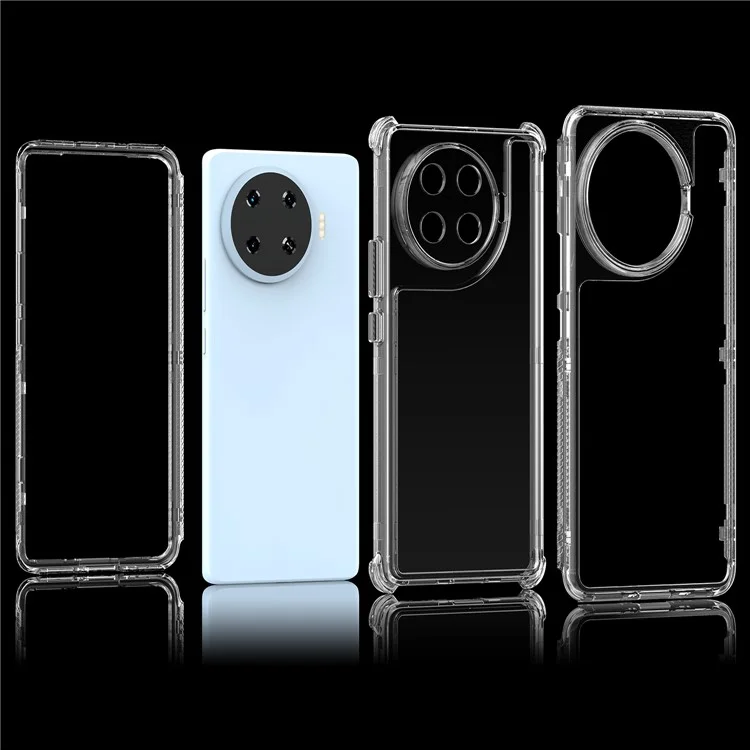 Para TECNO Spark 20 Pro+ Case Transparent Acrylic+TPU Hybrid Phone Cover