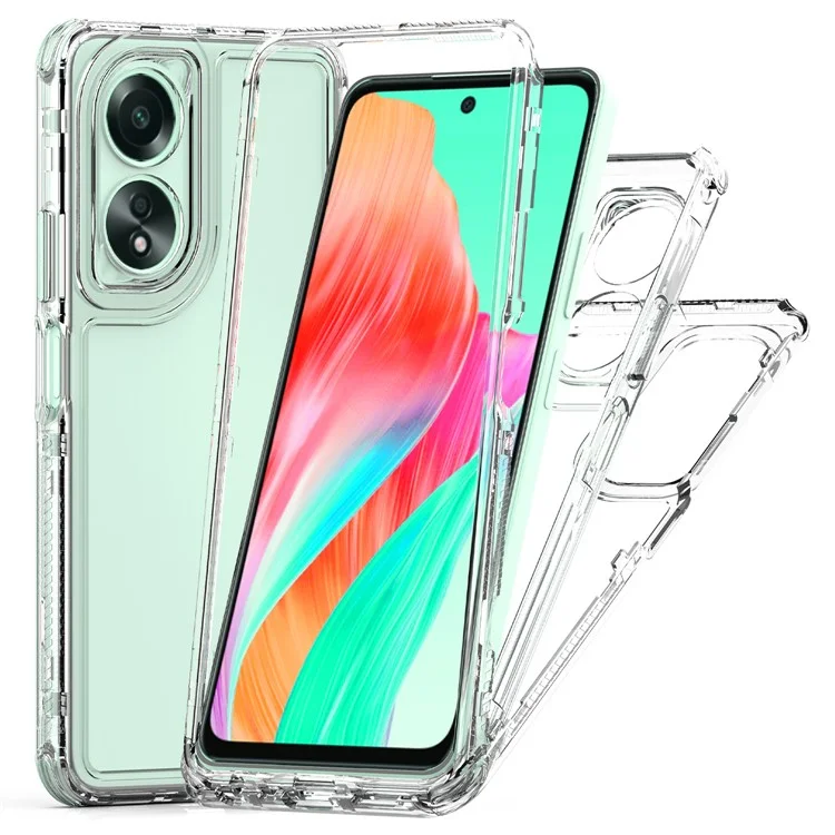 Чехол для Oppo A18 4G / A38 4G, акрил + TPU, 3-в-1
